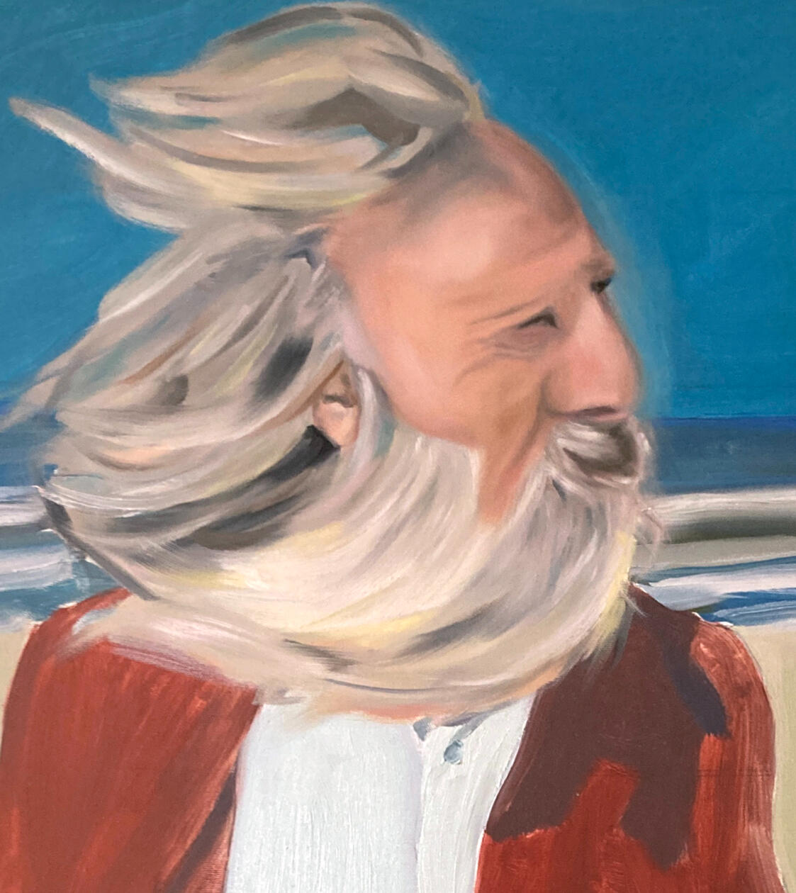 The Sea is Our Soul, 120 x 90 cm, 2023, oil on canvas The Sea is Our Soul, 120 x 90 cm, 2023, oil on canvas