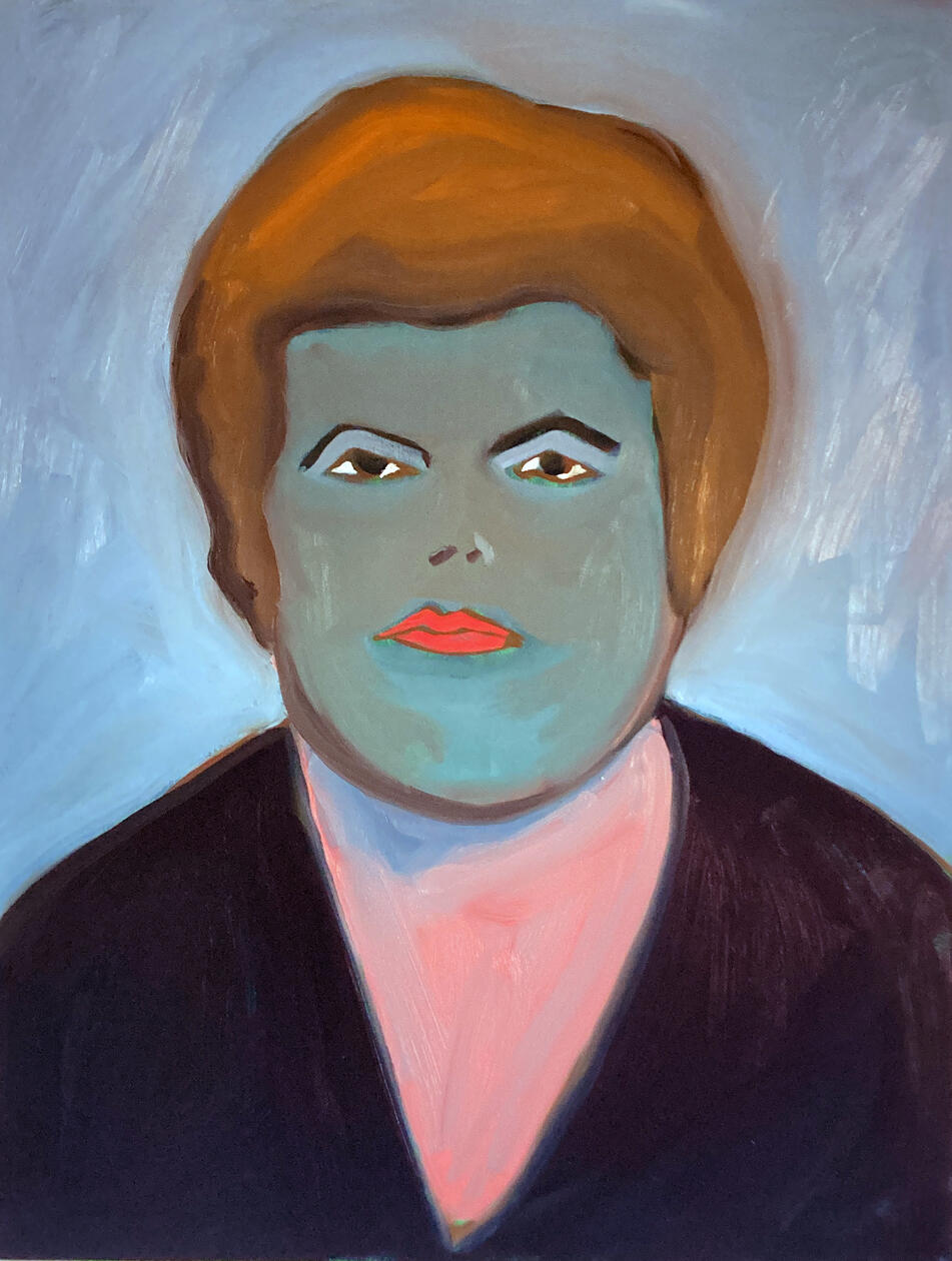 Vintage Portrait #2, 116 x 86 cm, oil on canvas, 2024 Vintage Portrait #2, 116 x 86 cm, oil on canvas, 2024