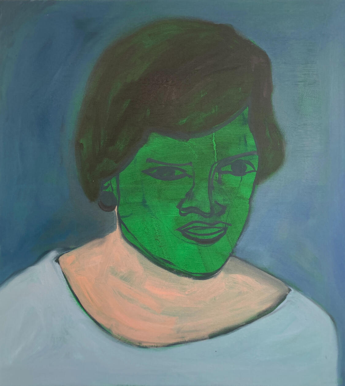 Vintage Portrait #1, 90 x 80 cm, Oil on Canvas, 2024 Vintage Portrait #1, 90 x 80 cm, Oil on Canvas, 2024