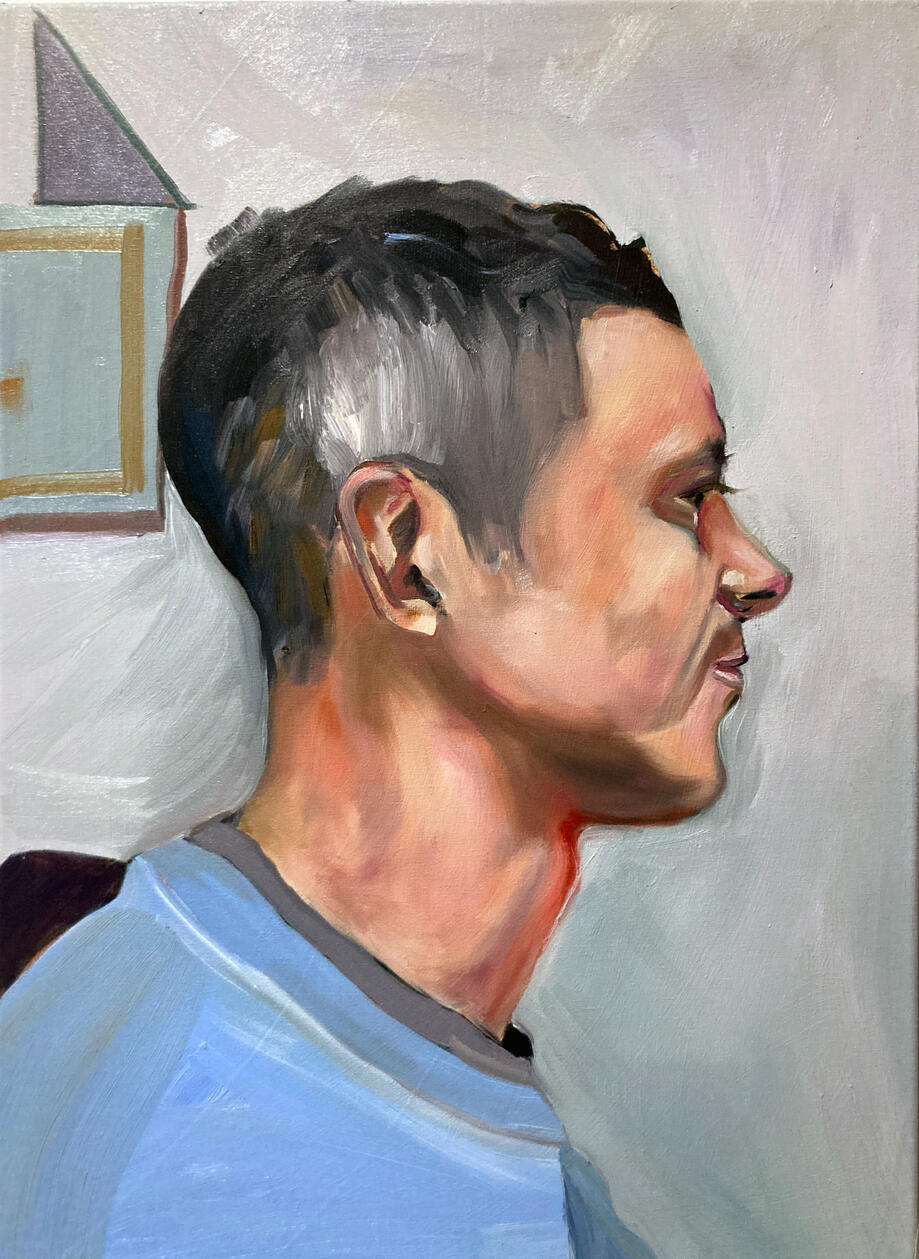 Portrait of Tim Ralston, 50 x 40 cm, Oil on Canvas, 2024 Portrait of Tim Ralston, 50 x 40 cm, Oil on Canvas, 2024