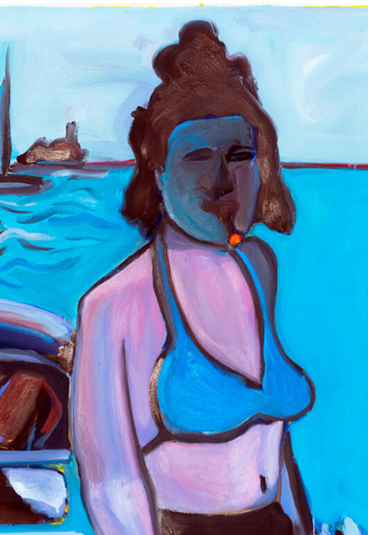 Saudade (The Sea Outside), 110 x 80 cm, Oil on Canvas, 2024 Saudade (The Sea Outside), 110 x 80 cm, Oil on Canvas, 2024