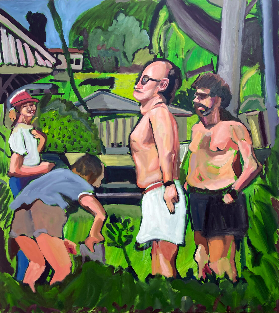Continuity and The Crew, Oil on Canvas, 160 x 170 cm, 2025 Continuity and The Crew, Oil on Canvas, 160 x 170 cm, 2025