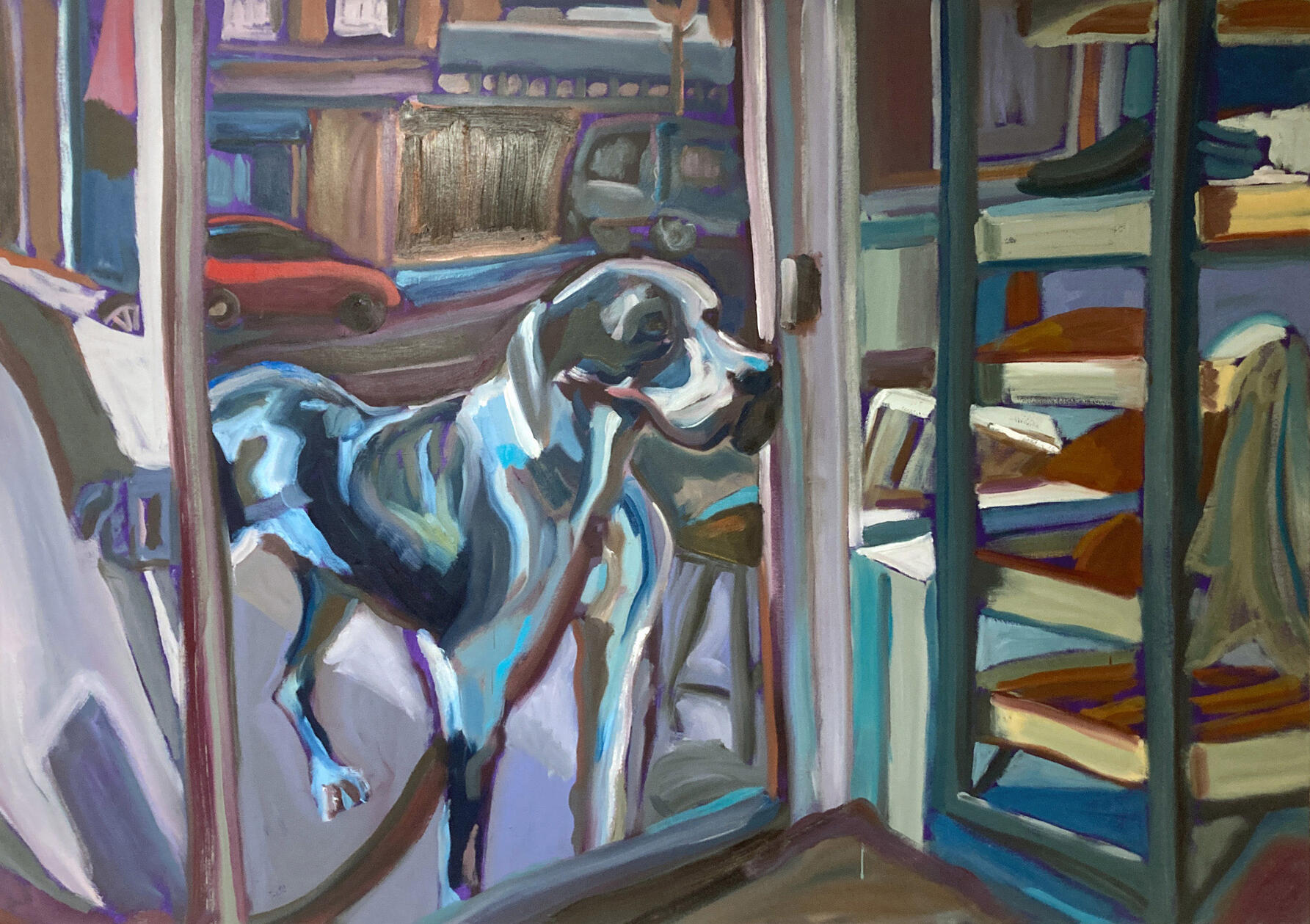 The Heart of a Dog, 130 x 200 cm, Oil on Canvas, 2025 The Heart of a Dog, 130 x 200 cm, Oil on Canvas, 2025