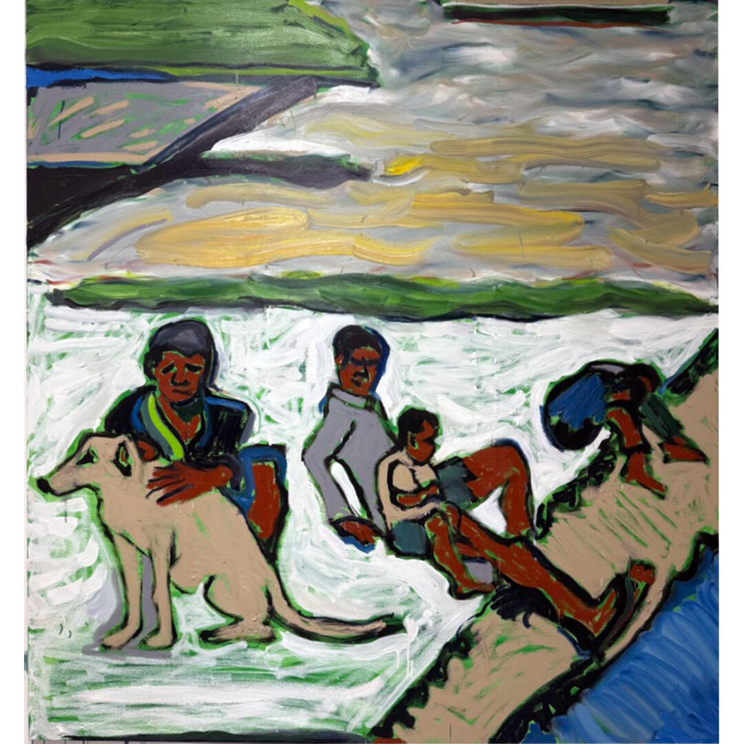 At The End of The Day, Oil on Canvas, 170 x 160 cm, 2025 At The End of The Day, Oil on Canvas, 170 x 160 cm, 2025