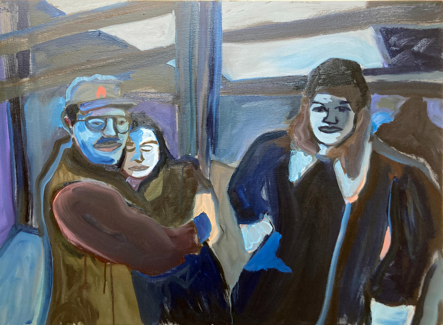 The Ferry Terminal at Midnight, 80 x 120 cm, Oil on Canvas, 2024 The Ferry Terminal at Midnight, 80 x 120 cm, Oil on Canvas, 2024