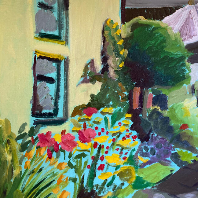 Garden #3, 75 x 50 cm, Oil on Canvas, 2024 Garden #3, 75 x 50 cm, Oil on Canvas, 2024