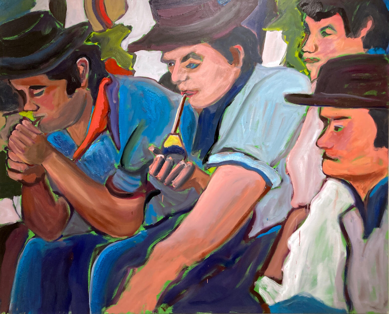 Gauchos, Oil on Canvas, 130 x 180 cm, 2025 Gauchos, Oil on Canvas, 130 x 180 cm, 2025